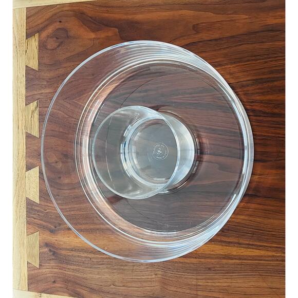 NIB Vintage - US Acrylic - 2 Piece Chip And Dip Tray Set 1999 - Picture 5 of 9